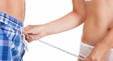 Measuring the length of penis